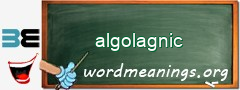 WordMeaning blackboard for algolagnic
